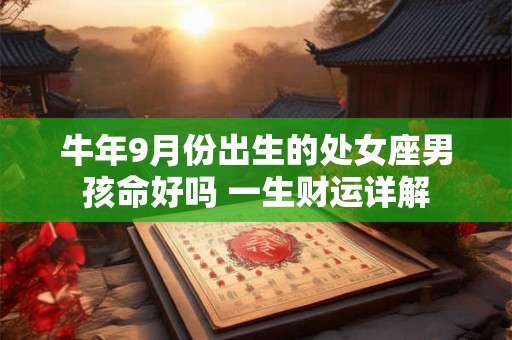 牛年9月份出生的处女座男孩命好吗 一生财运详解 牛年9月份出生的处女座男孩命好吗 一生财运详解