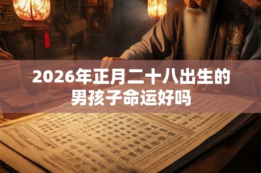 2026年正月二十八出生的男孩子命运好吗 2026年正月二十八出生的男孩子命运好吗