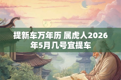 提新车万年历 属虎人2026年5月几号宜提车