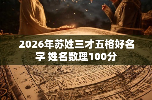 2026年苏姓三才五格好名字 姓名数理100分