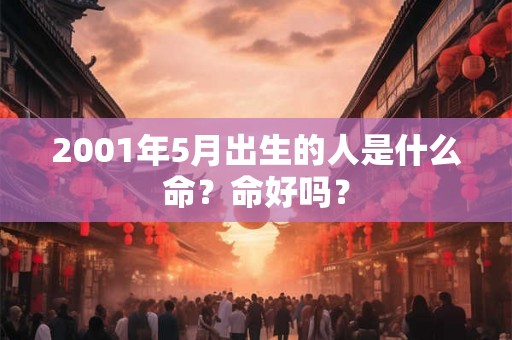 2001年5月出生的人是什么命?命好吗? 2001年5月出生的人是什么命?命好吗?