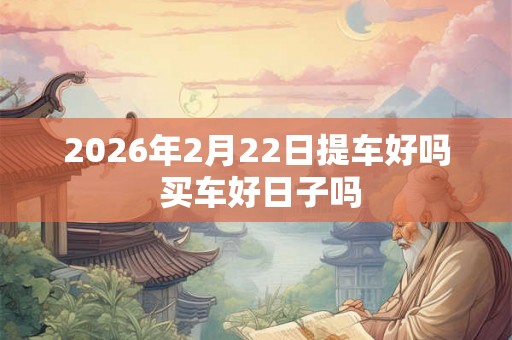 2026年2月22日提车好吗 买车好日子吗