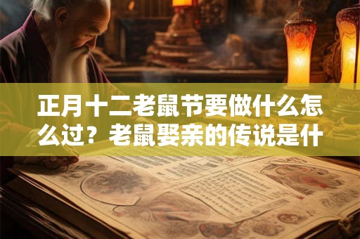 正月十二老鼠节要做什么怎么过？老鼠娶亲的传说是什么？