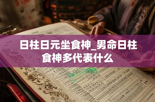 日柱日元坐食神_男命日柱食神多代表什么