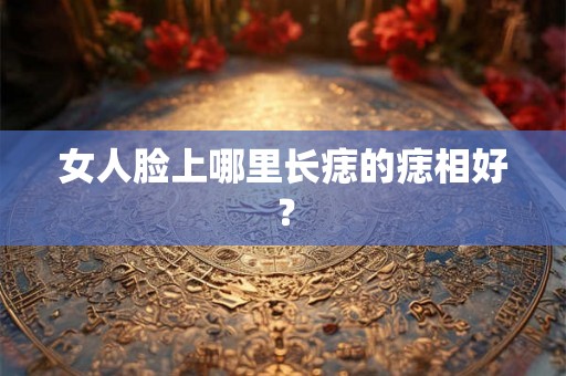 女人脸上哪里长痣的痣相好? 女人脸上哪里长痣的痣相好?