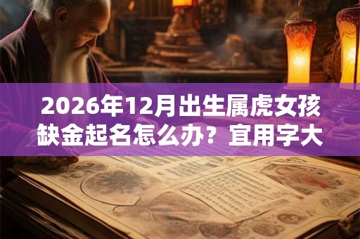 2026年12月出生属虎女孩缺金起名怎么办？宜用字大全