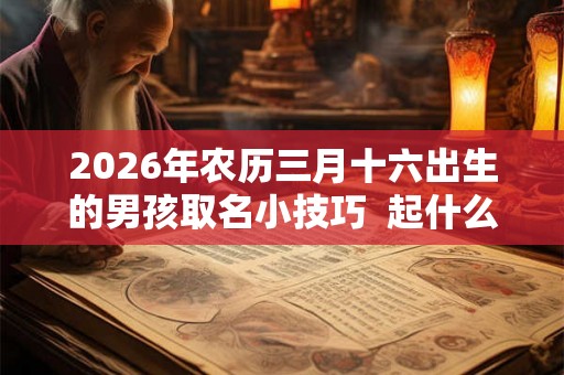 2026年农历三月十六出生的男孩取名小技巧 起什么名字好 2026年农历三月十六出生的男孩取名小技巧 起什么名字好