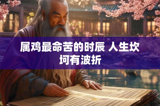 属鸡最命苦的时辰 人生坎坷有波折 属鸡最命苦的时辰 人生坎坷有波折