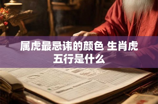 属虎最忌讳的颜色 生肖虎五行是什么