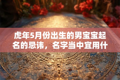 虎年5月份出生的男宝宝起名的忌讳,名字当中宜用什么字? 虎年5月份出生的男宝宝起名的忌讳,名字当中宜用什么字?