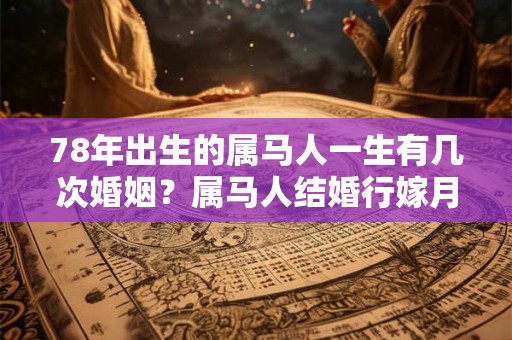 78年出生的属马人一生有几次婚姻？属马人结婚行嫁月