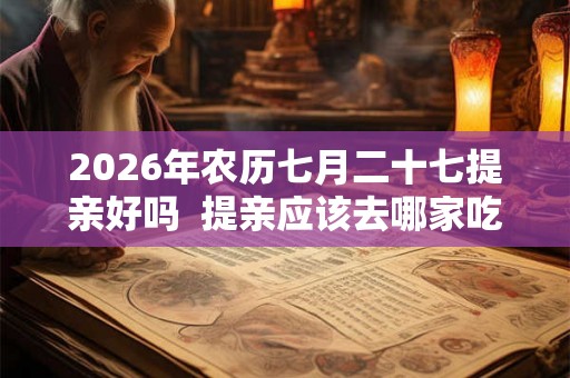 2026年农历七月二十七提亲好吗  提亲应该去哪家吃饭