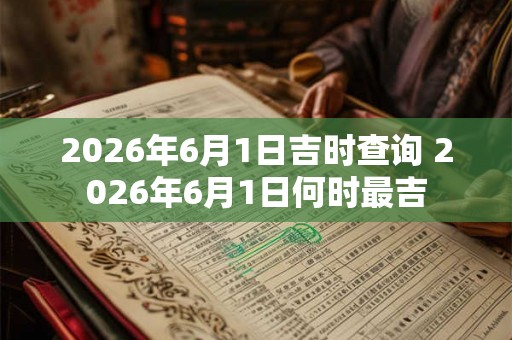 2026年6月1日吉时查询 2026年6月1日何时最吉 2026年6月1日吉时查询 2026年6月1日何时最吉