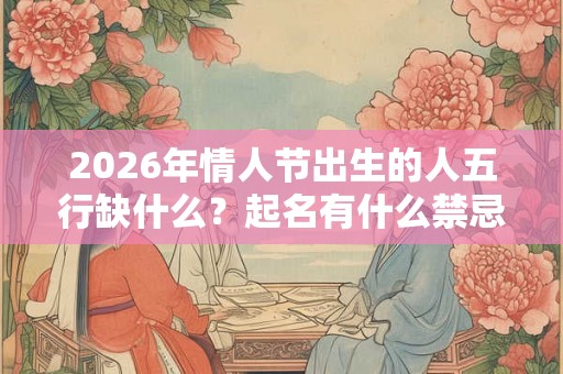 2026年情人节出生的人五行缺什么？起名有什么禁忌？