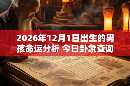 2026年12月1日出生的男孩命运分析 今日卦象查询