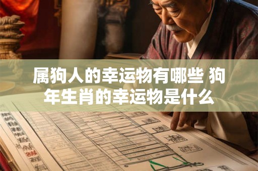 属狗人的幸运物有哪些 狗年生肖的幸运物是什么