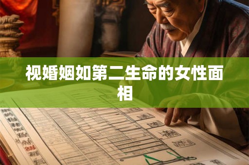 视婚姻如第二生命的女性面相