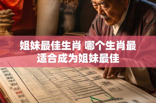 姐妹最佳生肖 哪个生肖最适合成为姐妹最佳