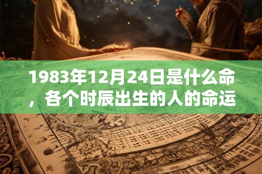 1983年12月24日是什么命，各个时辰出生的人的命运