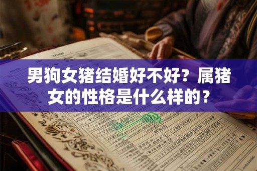 男狗女猪结婚好不好？属猪女的性格是什么样的？