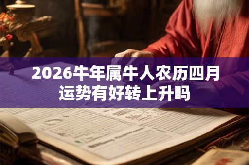 2026牛年属牛人农历四月运势有好转上升吗