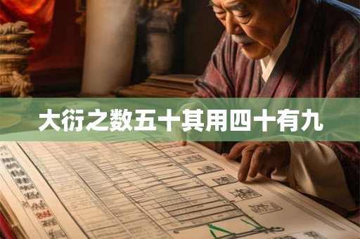 大衍之数五十其用四十有九