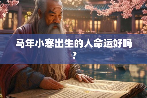 马年小寒出生的人命运好吗？