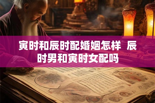 寅时和辰时配婚姻怎样  辰时男和寅时女配吗