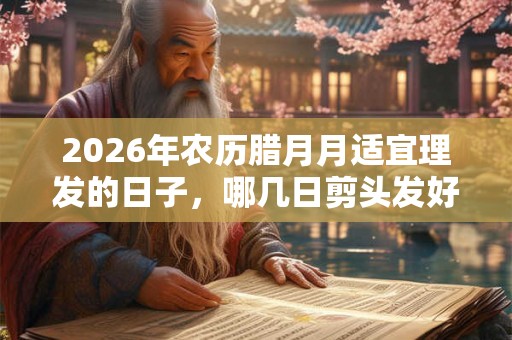 2026年农历腊月月适宜理发的日子，哪几日剪头发好？