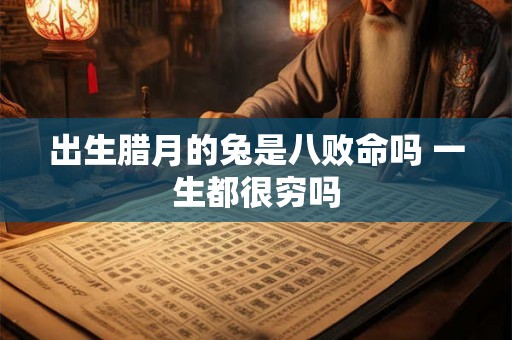 出生腊月的兔是八败命吗 一生都很穷吗