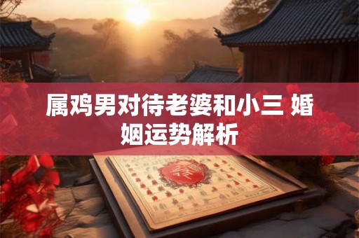 属鸡男对待老婆和小三 婚姻运势解析