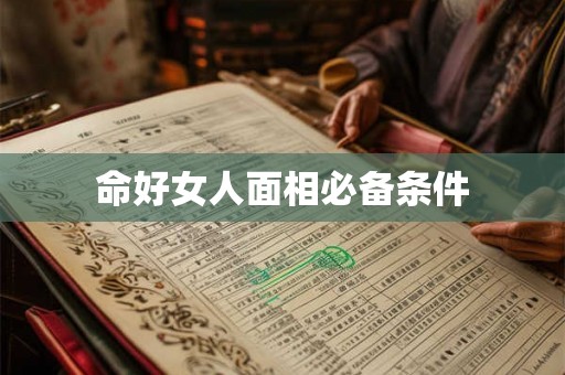 命好女人面相必备条件