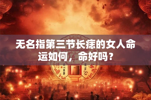 无名指第三节长痣的女人命运如何，命好吗？