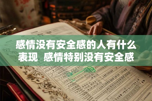 感情没有安全感的人有什么表现  感情特别没有安全感是什么心理疾病