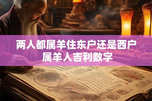 两人都属羊住东户还是西户 属羊人吉利数字 两人都属羊住东户还是西户 属羊人吉利数字