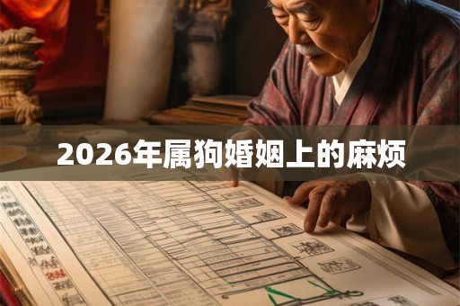 2026年属狗婚姻上的麻烦
