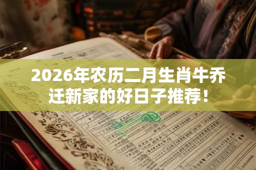 2026年农历二月生肖牛乔迁新家的好日子推荐！