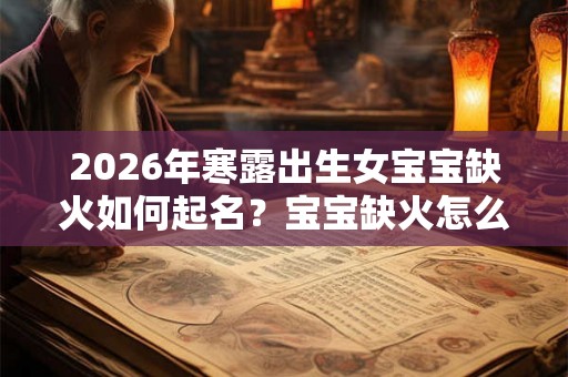 2026年寒露出生女宝宝缺火如何起名？宝宝缺火怎么补救？