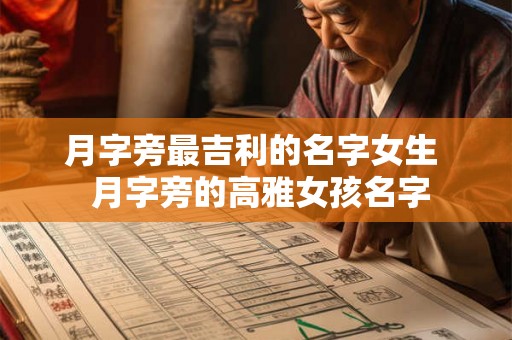 月字旁最吉利的名字女生  月字旁的高雅女孩名字