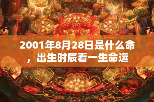 2001年8月28日是什么命，出生时辰看一生命运