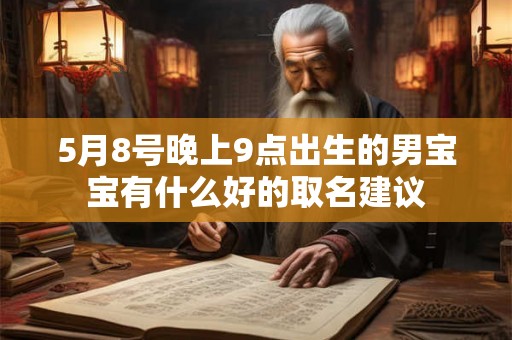 5月8号晚上9点出生的男宝宝有什么好的取名建议
