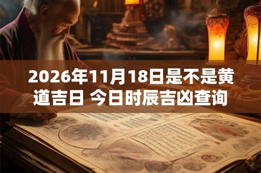 2026年11月18日是不是黄道吉日 今日时辰吉凶查询