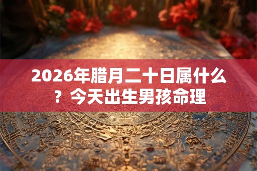 2026年腊月二十日属什么？今天出生男孩命理