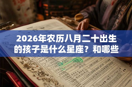 2026年农历八月二十出生的孩子是什么星座？和哪些星座和得来？