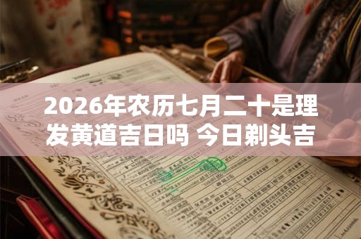 2026年农历七月二十是理发黄道吉日吗 今日剃头吉利吗