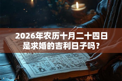 2026年农历十月二十四日是求婚的吉利日子吗？