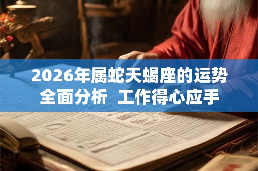 2026年属蛇天蝎座的运势全面分析 工作得心应手 2026年属蛇天蝎座的运势全面分析 工作得心应手
