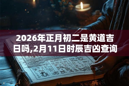 2026年正月初二是黄道吉日吗,2月11日时辰吉凶查询