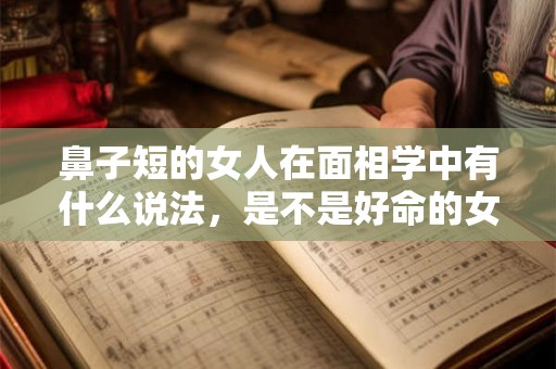 鼻子短的女人在面相学中有什么说法，是不是好命的女人？