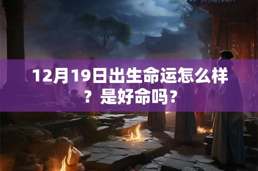 12月19日出生命运怎么样?是好命吗? 12月19日出生命运怎么样?是好命吗?